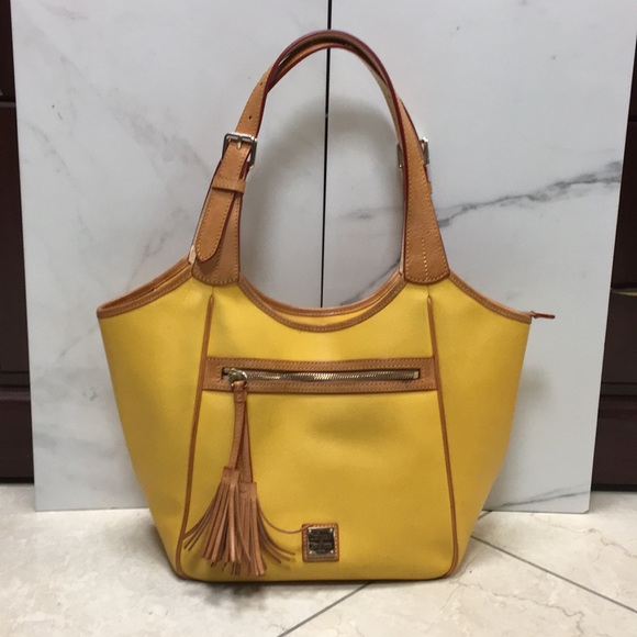 dooney bourke yellow handbag